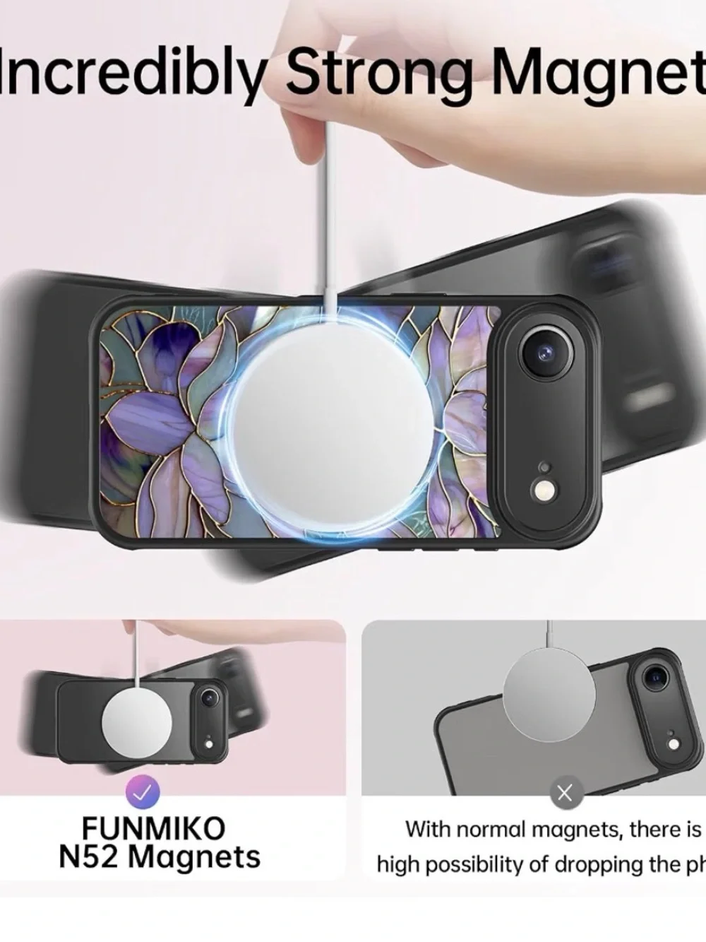 Purple wildflowers Phone Case - Compatible with iPhone 17 air NEW military grade